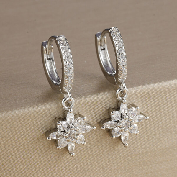 Diamond SUNFLOWER Earrings Fashion Exquisite Women - Image 7