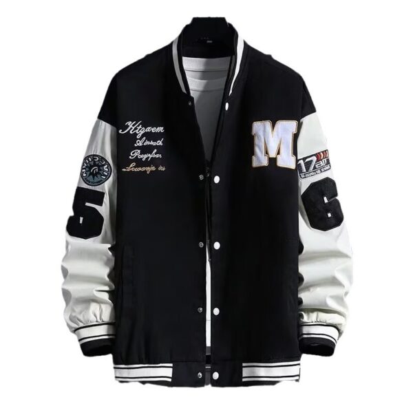 Junior High School Student Baseball Jacket Loose Hong Kong Style - Image 3