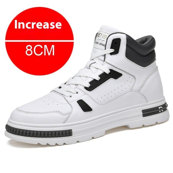 Martin Boots Men's Casual Sneakers Elevator Winter Shoes Sneaker Height Increasing Insole - Image 3