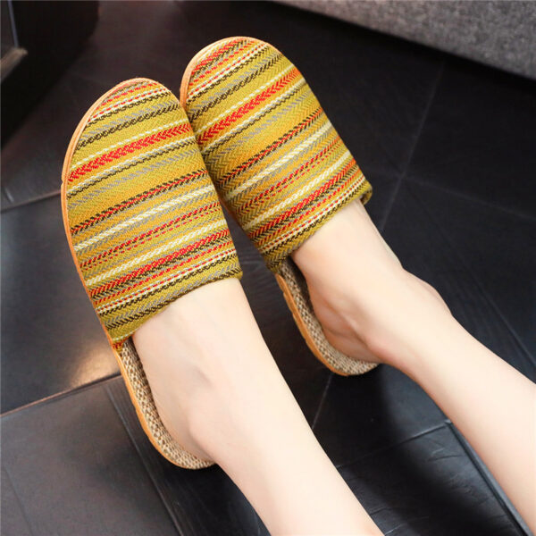 Home Linen Slippers Printed Cute Fashion - Image 3