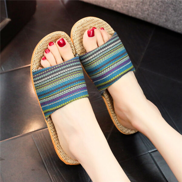 Home Linen Slippers Printed Cute Fashion - Image 10