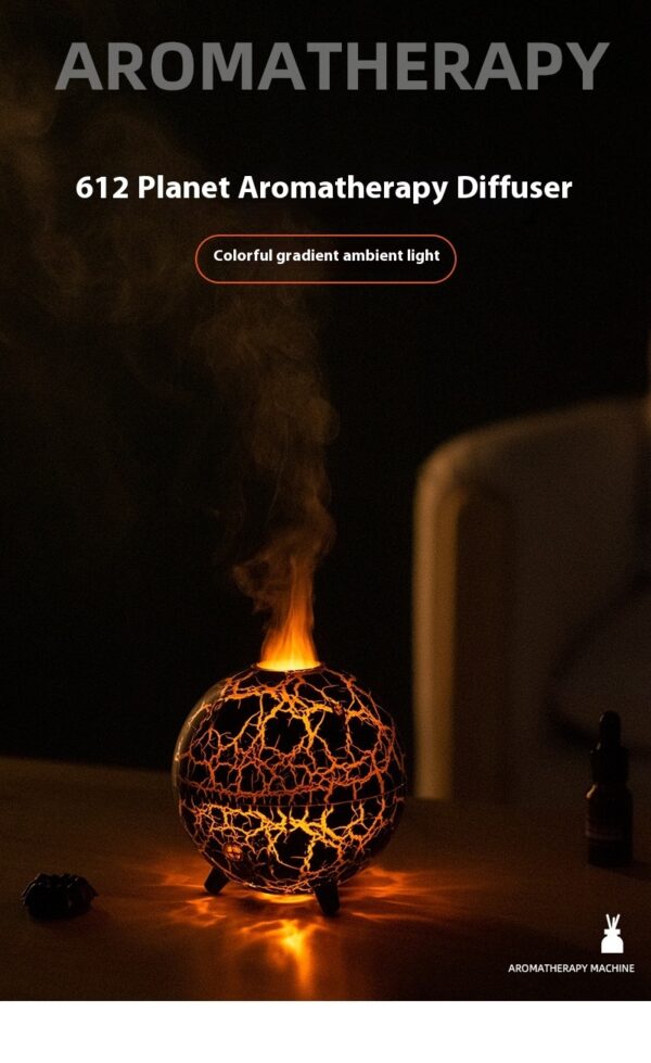 Creative Planet Colorful Atmosphere Lamp USB Humidifier 200ML Water Tank Can Add Essential Oil Household Mini Aroma Diffuser - Image 7