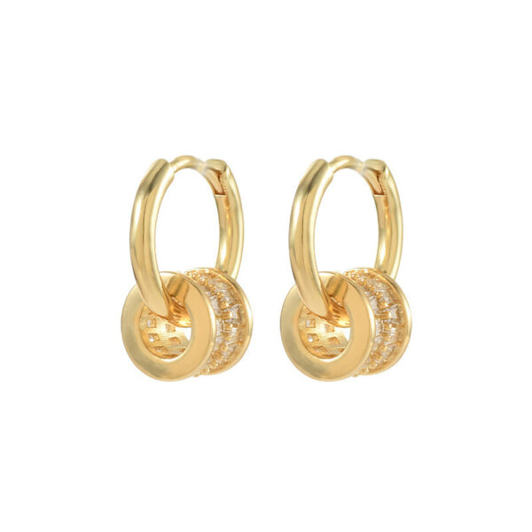 Simple Commute Oval Hollow Ear Clip Women - Image 3