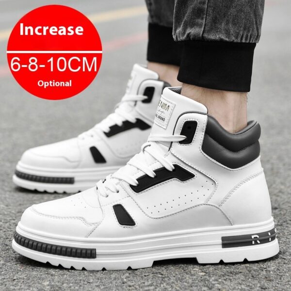 Martin Boots Men's Casual Sneakers Elevator Winter Shoes Sneaker Height Increasing Insole - Image 8