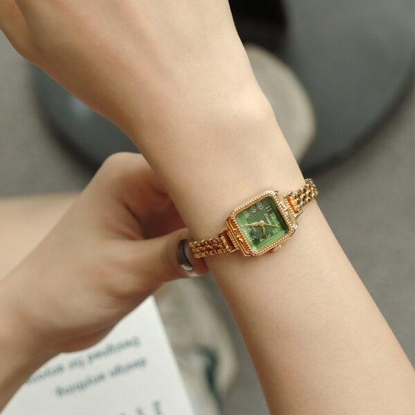 Women's Square Copper Strips Mid-ancient Watch - Image 4