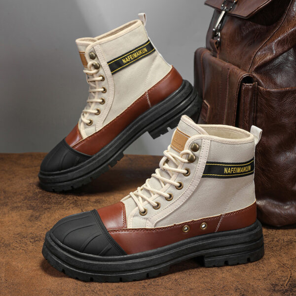 Men's New High-top Martin Boots British Style - Image 3