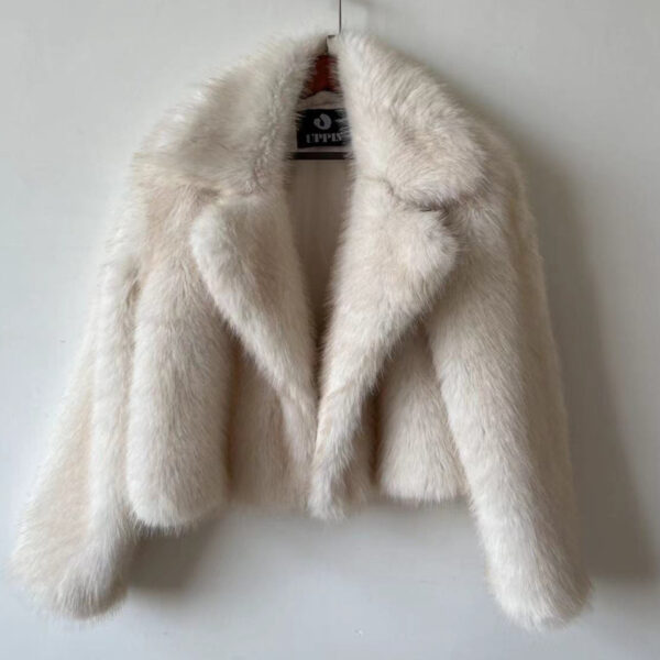 Fashion Loose Lapels Fur Coat Women's Clothing - Image 5